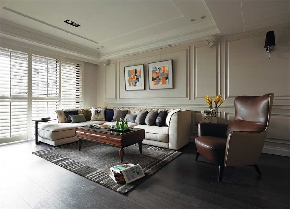 客廳沙發除了配茶幾，還能搭配什么？(圖4)