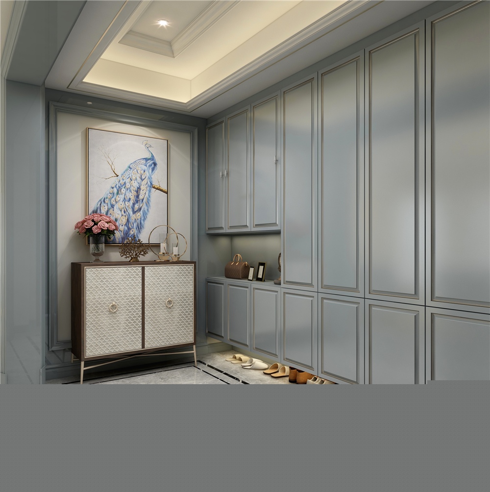 玄關(guān)定制鞋柜有哪些樣式？(圖2)