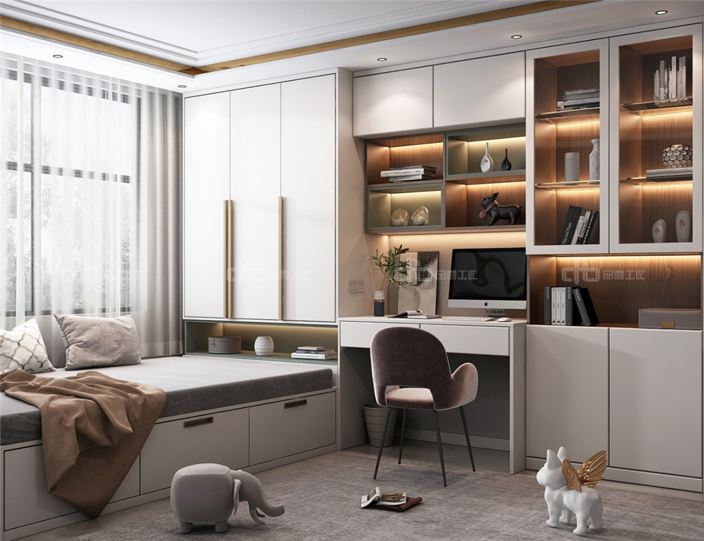 設(shè)計(jì)全屋定制書房的時(shí)候要注意什么？(圖2)