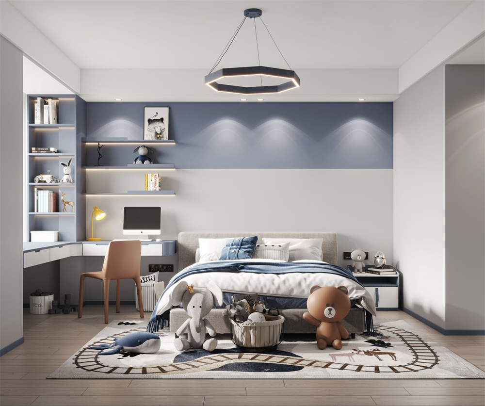 全屋設計兒童房定制要注意什么？(圖3)