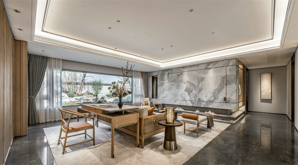 整木定制新中式風(fēng)格,125㎡樣板房賞析(圖6) 6.jpg