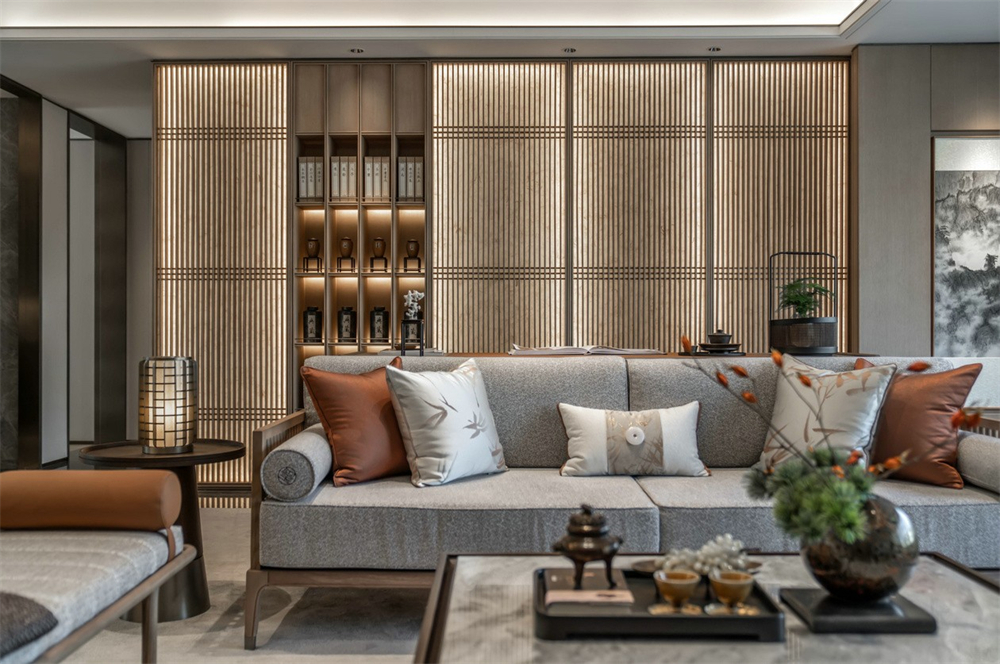 整木定制新中式風(fēng)格,125㎡樣板房賞析(圖10) 整木定制新中式風(fēng)格,125㎡樣板房賞析(圖10)