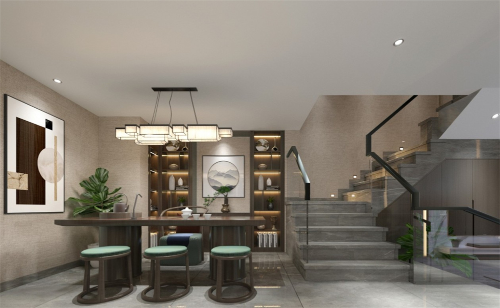 400㎡別院實拍,詩畫意境輕奢風格(圖9) 7.jpg