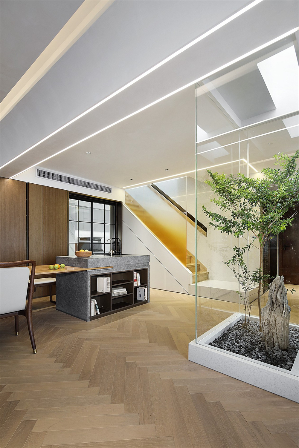 200㎡大平層整木定制，現代極簡風格(圖11)