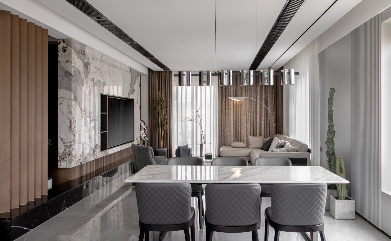 228㎡全屋定制大平層,現(xiàn)代極簡(jiǎn)風(fēng)格設(shè)計(jì)案例(圖3) 2.jpg