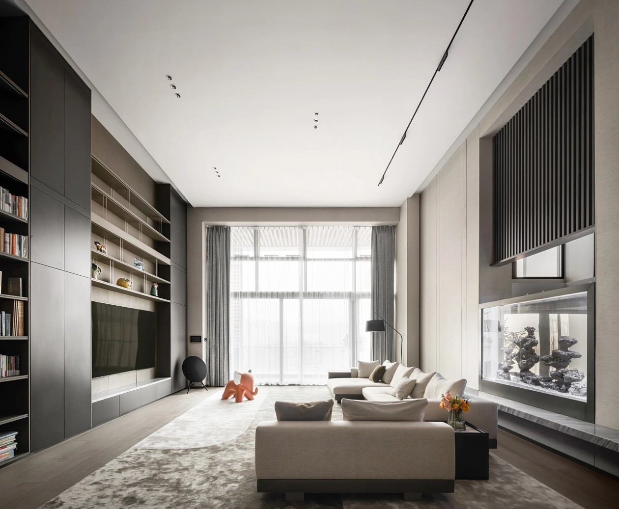 530㎡現代極簡豪宅,天然木皮定制別墅(圖1) 1.jpg