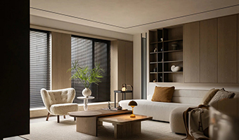 258㎡現代極簡大平層，整木定制裝修設計