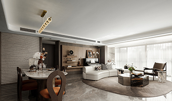 178㎡現代極簡樣板房，時尚雅致美家